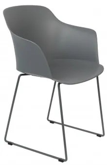 Jídelní židle TANGO ZUIVER,plast šedý White Label Living 1200174