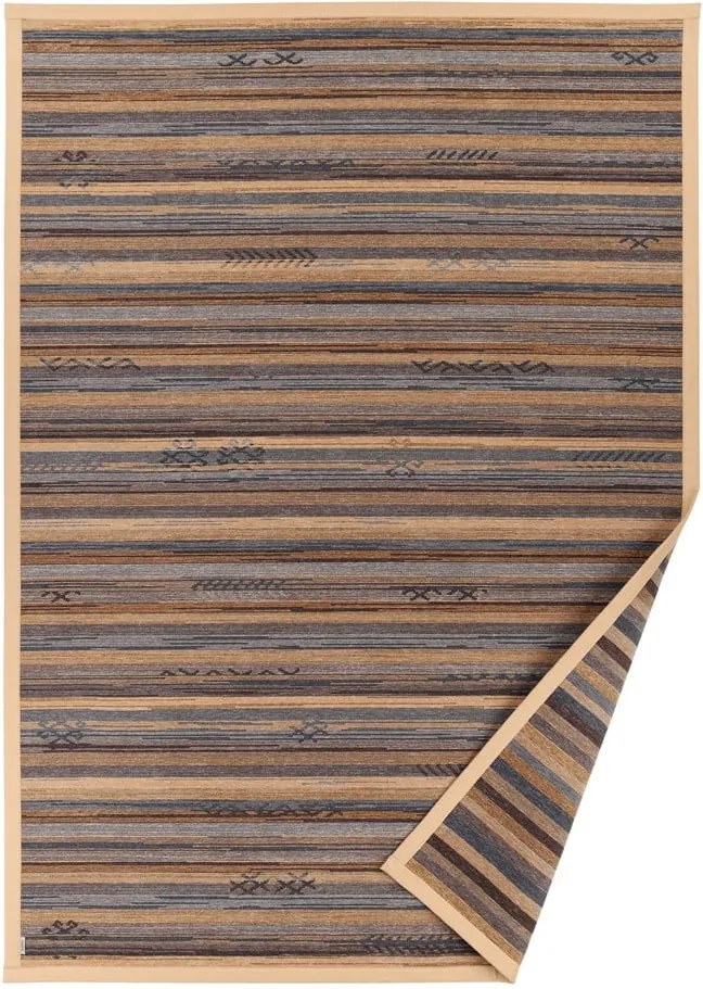 Béžový vzorovaný obojstranný koberec Narma Liiva, 70 × 140 cm