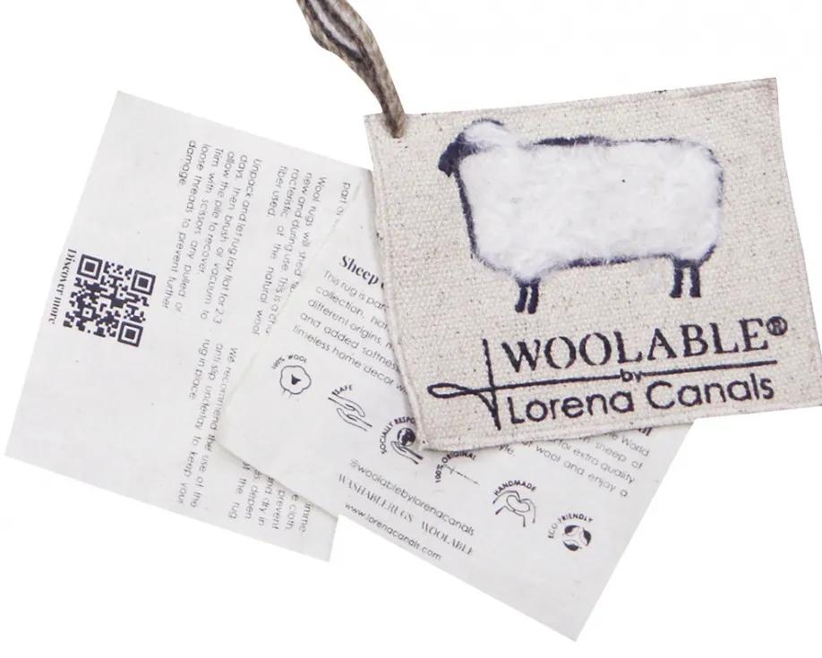 Lorena Canals koberce Vlnený koberec Tundra - Sheep White - 250x340 cm