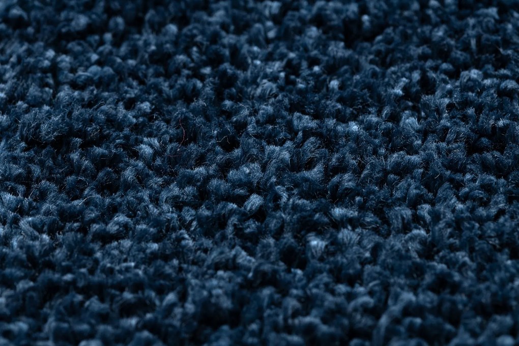 Koberec BERBER štvorcový 9000, tmavo-modrá - strapce, Maroko Shaggy