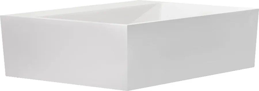 Besco Umývadlo na dosku z liateho mramoru Vera Matt UM D 50x42x15 cm, bez otvoru pre batériu