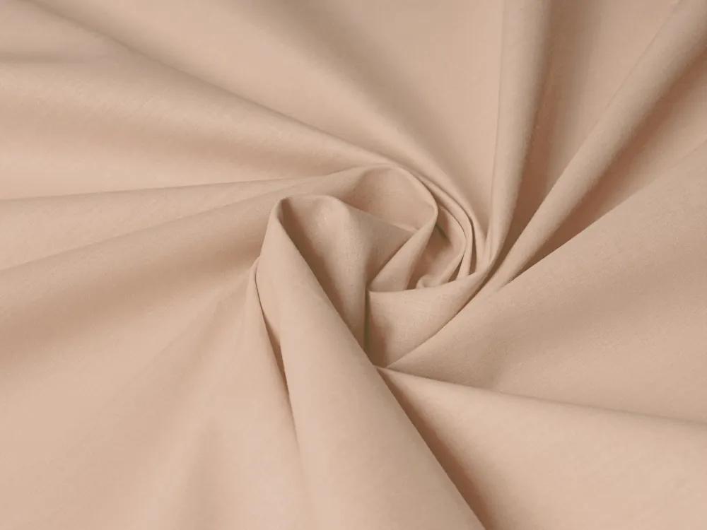 Biante Bavlnené jednofarebné posteľné obliečky Torino TON-003 Béžové Dvojlôžko francúzske 220x200 a 2ks 70x90 cm
