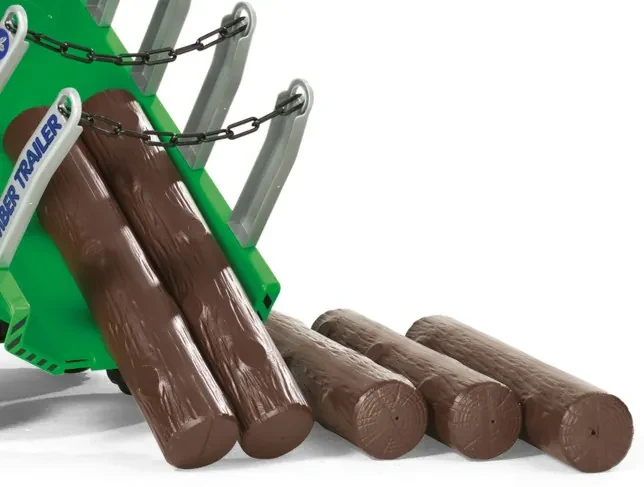 Príves na drevo Rolly Toys 122158 zelený, dvojnápravový