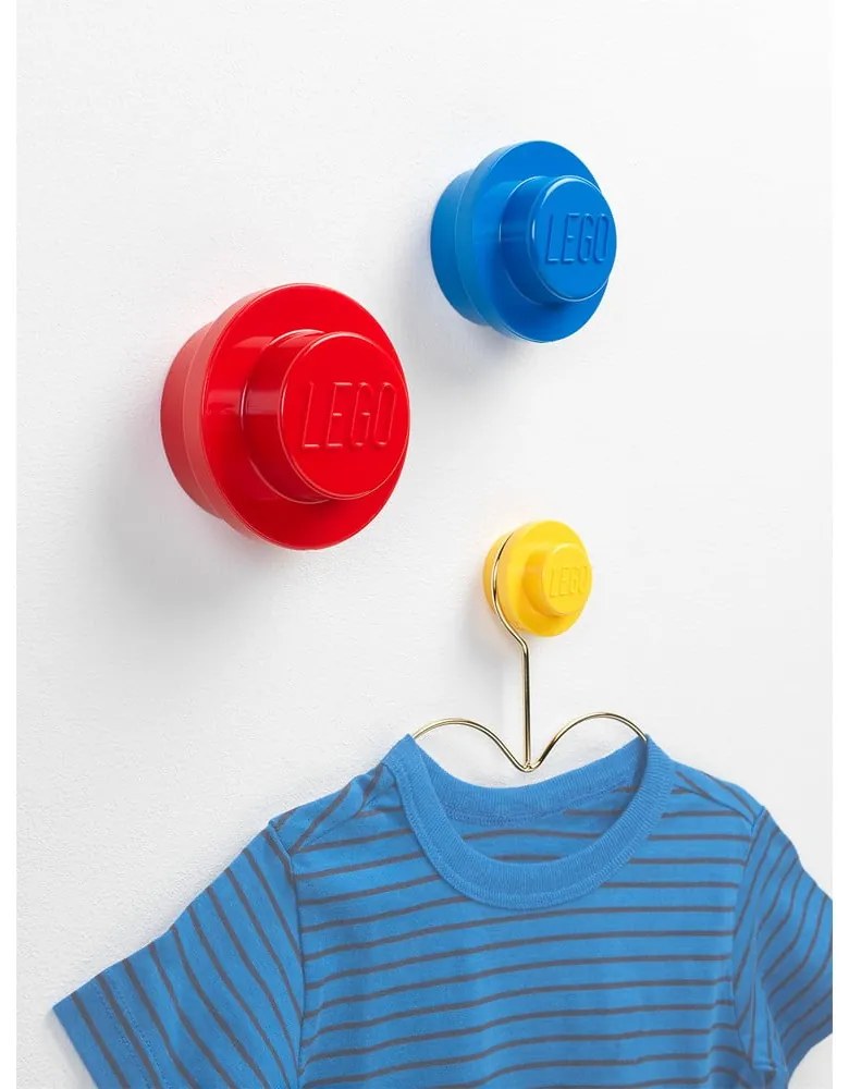 Sada 3 vešiakov na stenu LEGO® Colour