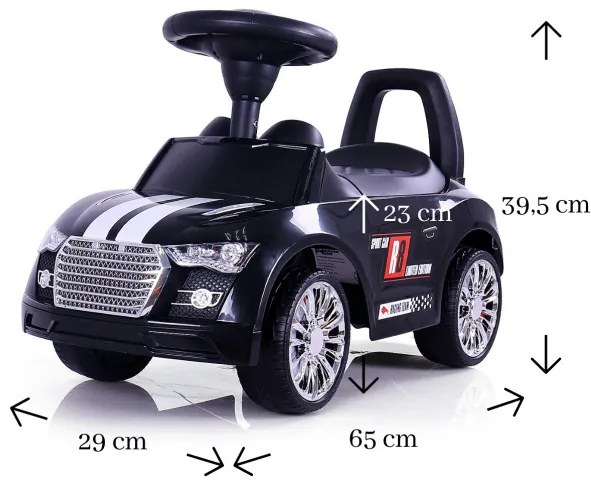 Odrážadlo Racer čierne