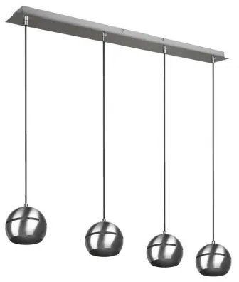 Trio - Luster na lanku FLETCHER 4xE14/40W/230V matný chróm