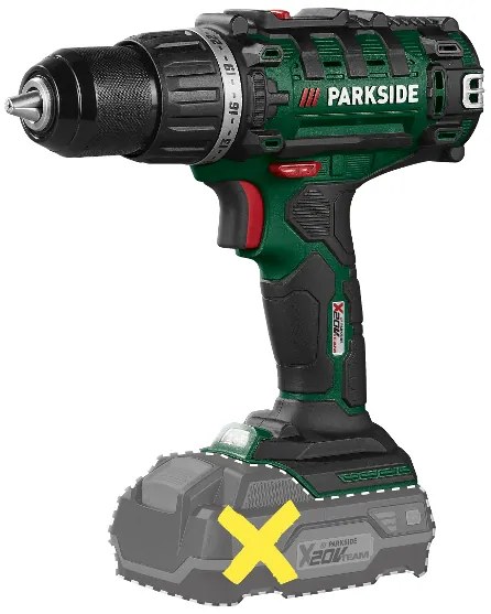 Parkside® Aku vŕtací skrutkovač Pabs 20-Li I9 + Akumulátor 20 V 2 Ah + Nabíjačka 20 V 2,4 A (800011849)