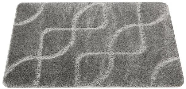 Kúpeľňový koberček Ivona sivý, línie