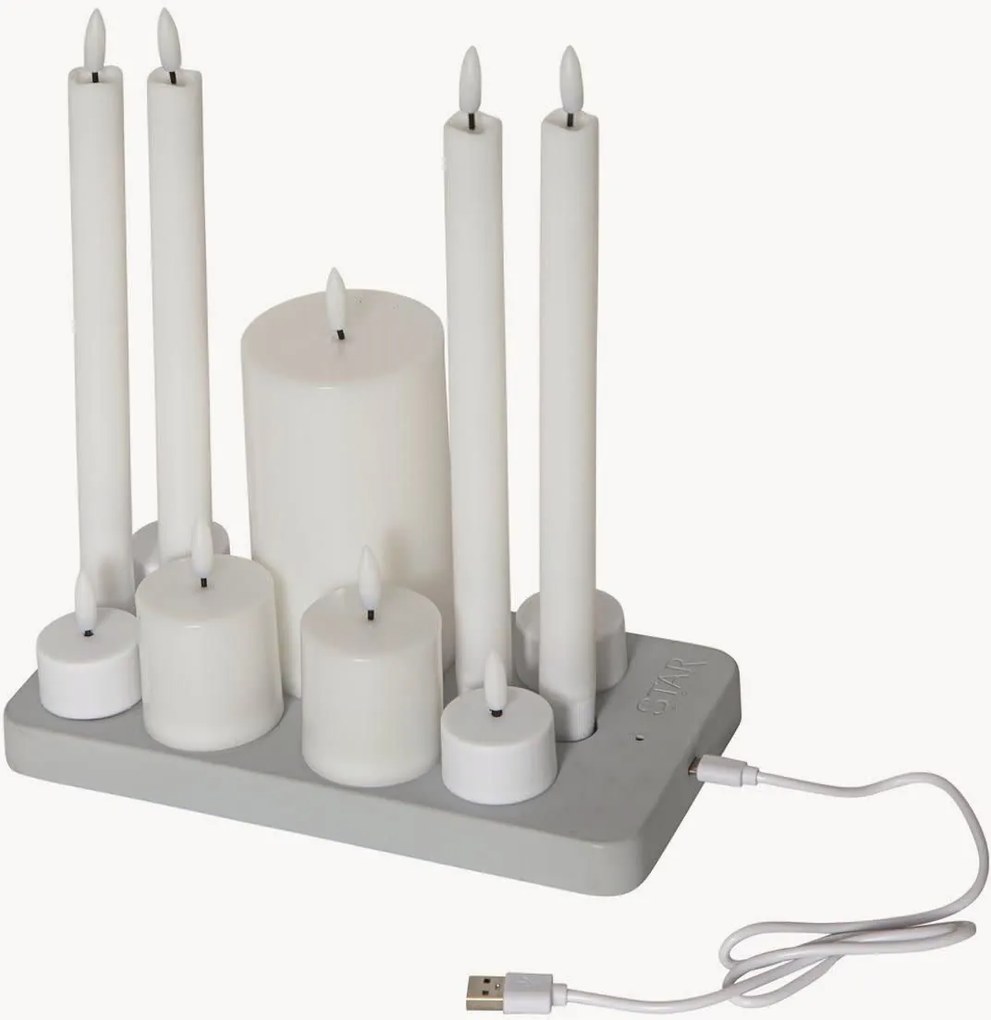 LED sviečky's nabíjacou stanicou Flame Charge, 11 ks