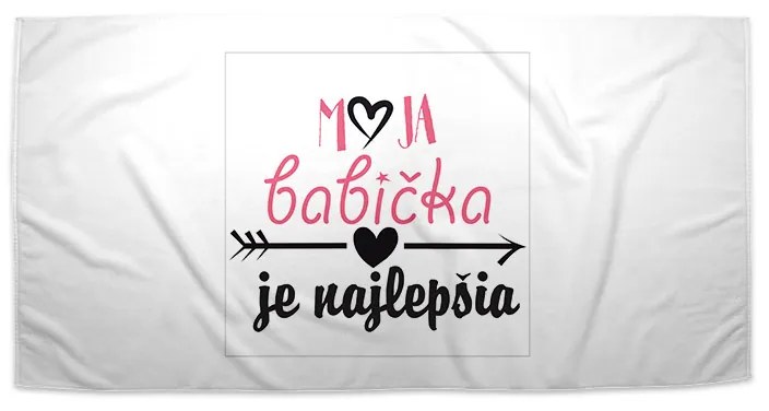 Sablio Uterák Moja babička je najlepšia - 50x100 cm