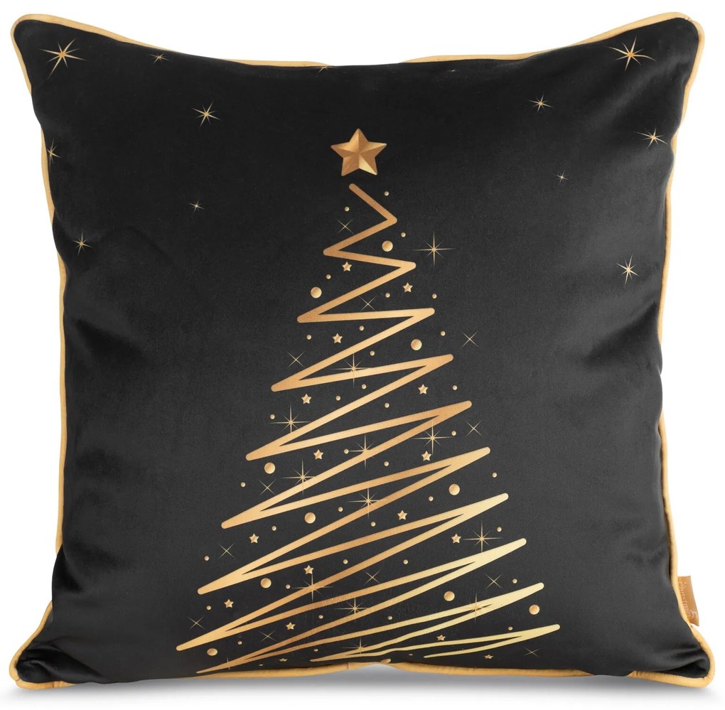 VIANOČNÁ DEKORAČNÁ OBLIEČKA NA VANKÚŠ EVE 1KS 45X45 CM VZOROVANÁ