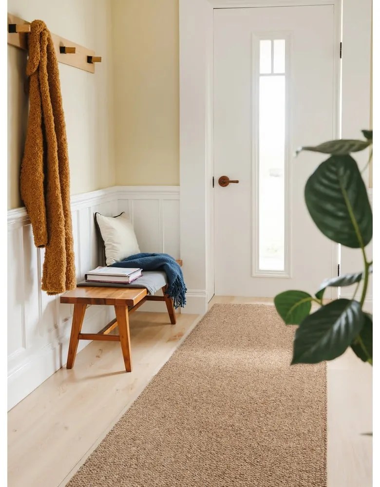 Svetlohnedý prateľný behúň 80x240 cm Rocco Caramel – Elle Decoration