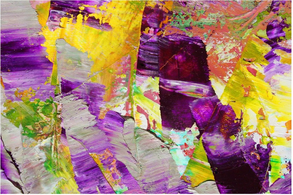Obraz abstrakcie - maľba (90x60 cm)