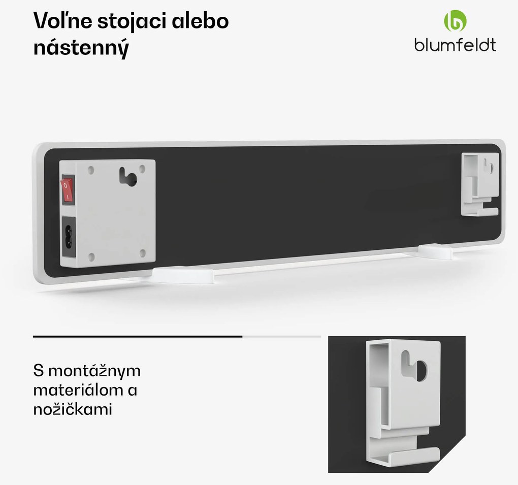 Blumfeldt DryWave infračervený sušič stien, 50-100 W, suší farby a omietky, aj montáž na stenu