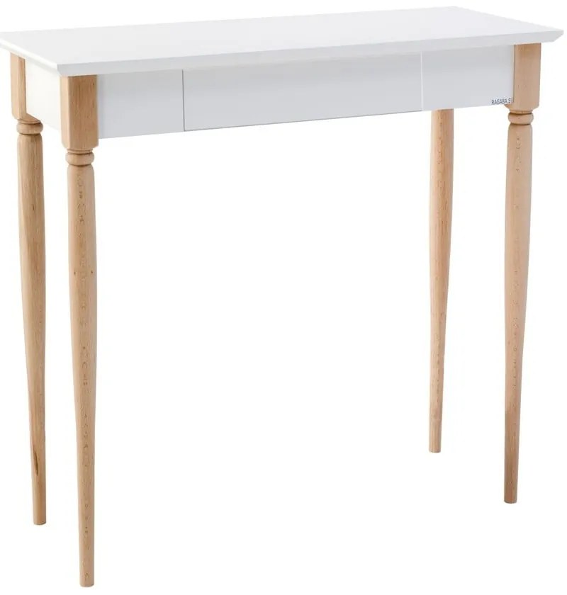Biely pracovný stôl Ragaba Mamo, šírka 65 cm