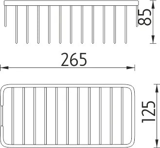 Nimco Drôtená polička - OP 113N-26