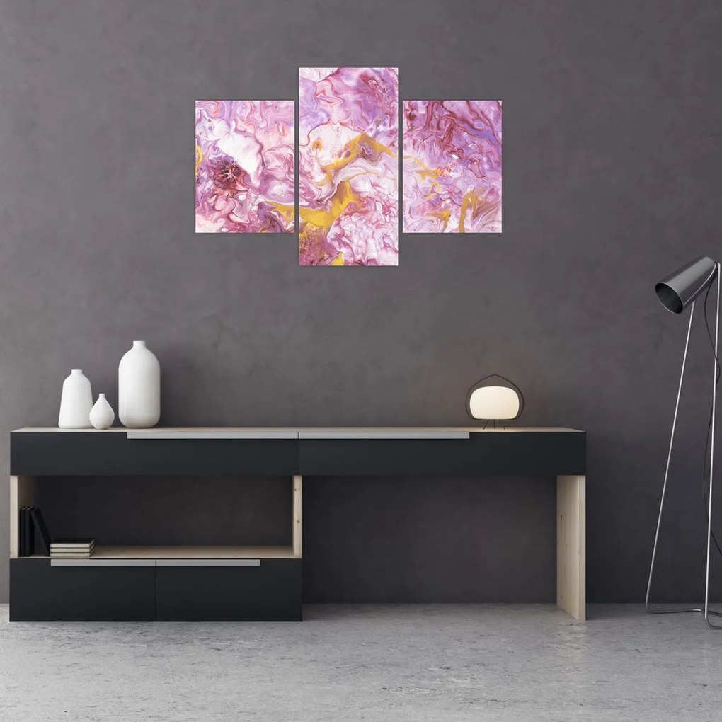 Obraz - Ružová abstrakcia (90x60 cm)