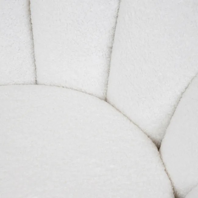 Kreslo DOUILL otočné, krémové TEDDY 869414