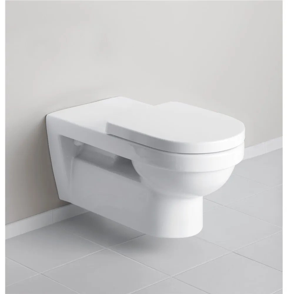 VILLEROY & BOCH ViCare WC sedátko Kompakt s poklopom, s funkciou QuickRelease a Softclosing, biela alpská, 9M51B101