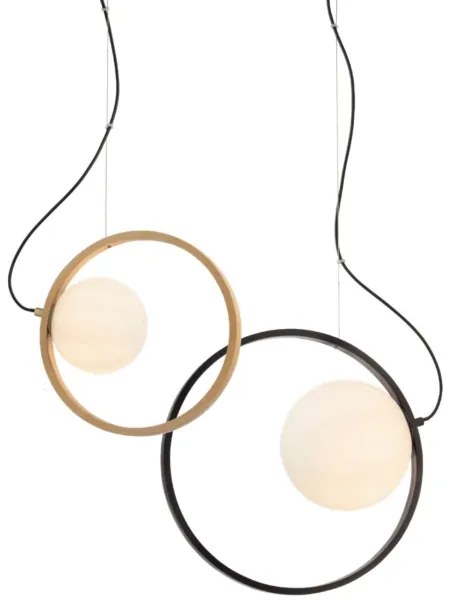 Redo 01-2319 - Luster na lanku KLEIDI 1xE14/28W/230V pr. 27 cm hnedá