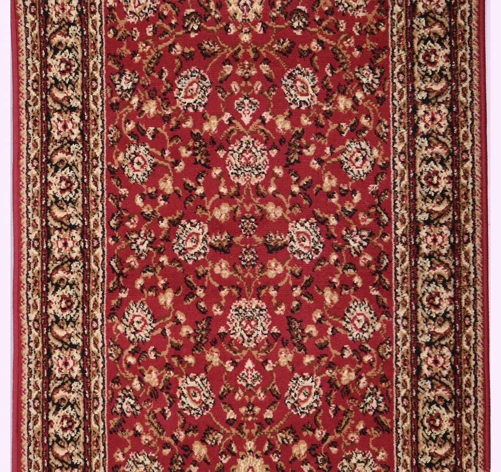 Weltom, Koberec behúň na mieru Samira New 12003-023 red, šíre 100 cm, červená, chodba / predsieň