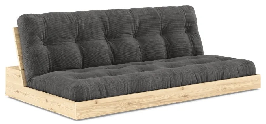 Čierno-antracitová menčestrová rozkladacia pohovka 196 cm Base – Karup Design