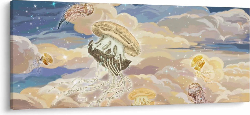Obraz - Nebeské medúzy (120x50 cm)