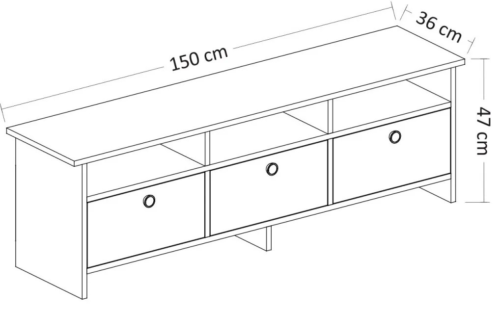 Súprava nábytku do obývačky Sare biela