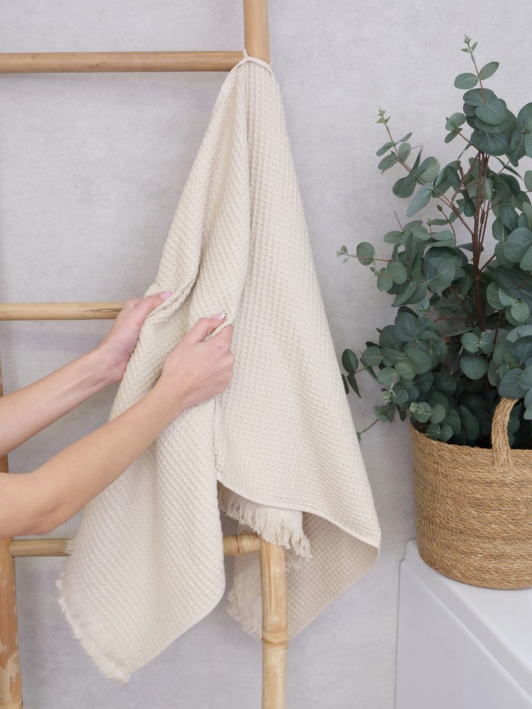 Vaflový uterák 50 × 100 cm ‒ Florencia prírodná