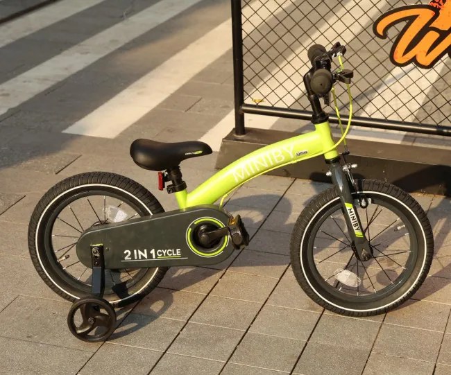 Detský bicykel Miniby 14" zelený