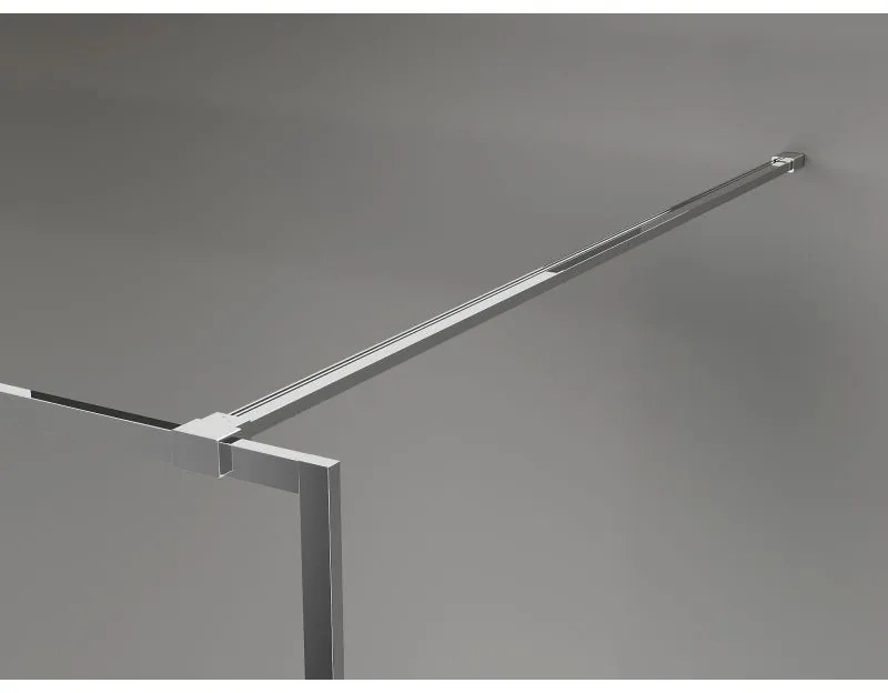Mexen, Mexen Kioto-XF sprchová stena s rámom 70 x 202 cm, grafit 10 mm, chróm - 800-070-104-01-40-X
