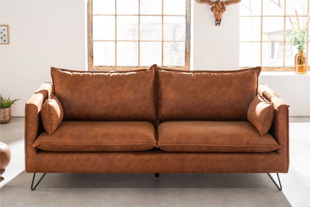 Trojmiestna pohovka ROCCO 194 cm antickohnedá