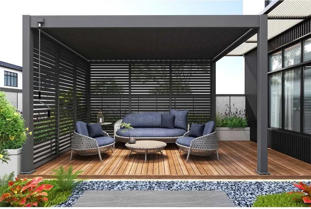Zástena pre bioklimatickú pergolu – Rojaplast