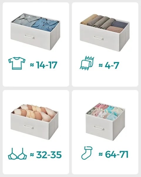 Komoda KIRA so zásuvkami, biela/hnedá