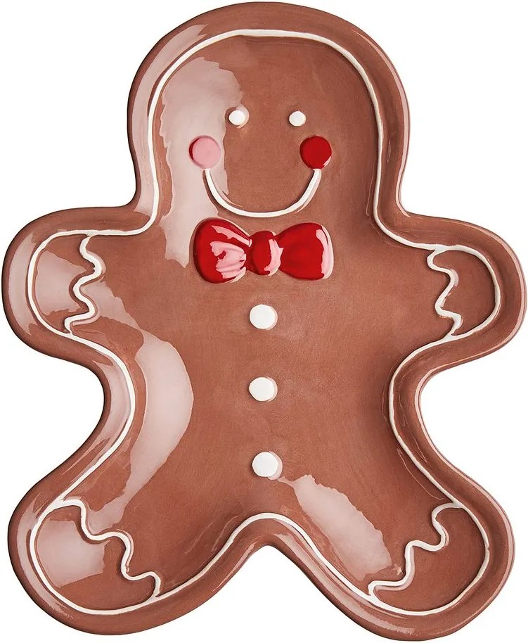 SWEET X-MAS Servírovací tanier perníkový panáčik 20 cm