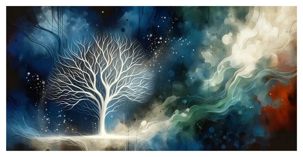 Obraz magický strom života vo vesmíre