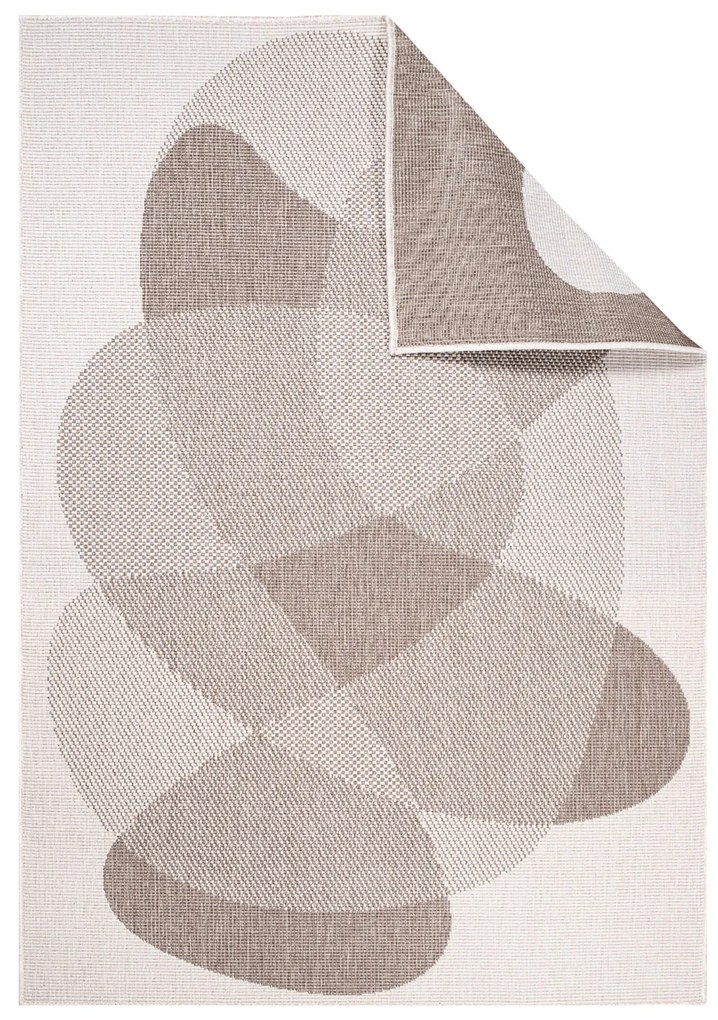Dekorstudio Obojstranný koberec na terasu DuoRug 5835 - béžový Rozmer koberca: 120x170cm