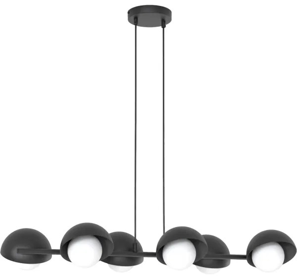 Luster na lanku BOOM 6xG9/8W/230V čierny
