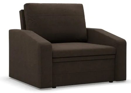 Kreslo ORBIT rozkladacie, hnedé