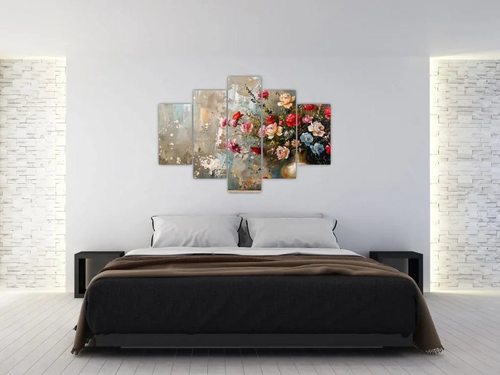 Obraz - Váza kvetov (150x105 cm)