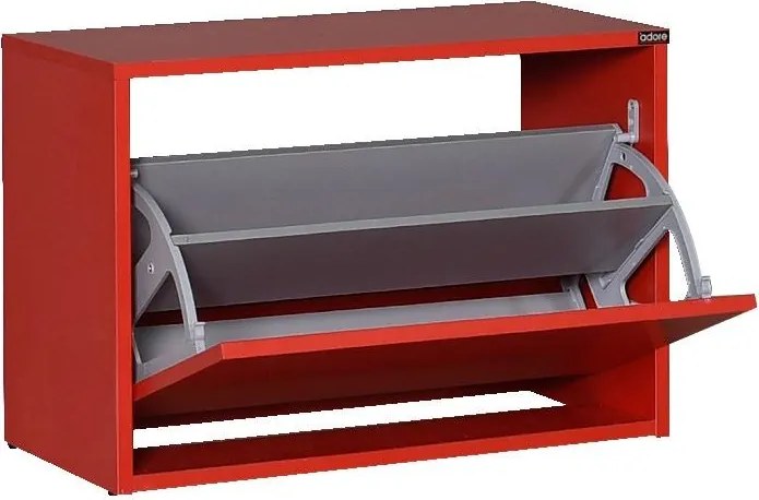 Botník (skrinka na topánky) Tosina 1 (červená). Akcia -13%. Vlastná spoľahlivá doprava až k Vám domov. 1094528