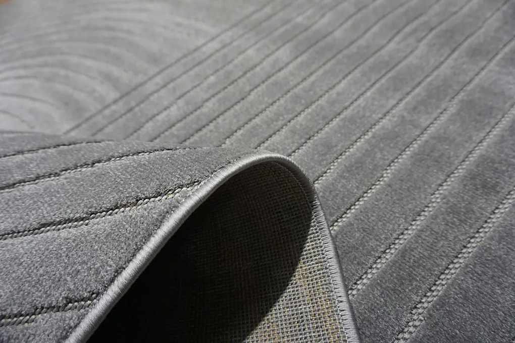 BE Koberec Kolekcia Zen Garden 2403 GREY – sivý obdĺžnikový Rozmer: 140x190 cm