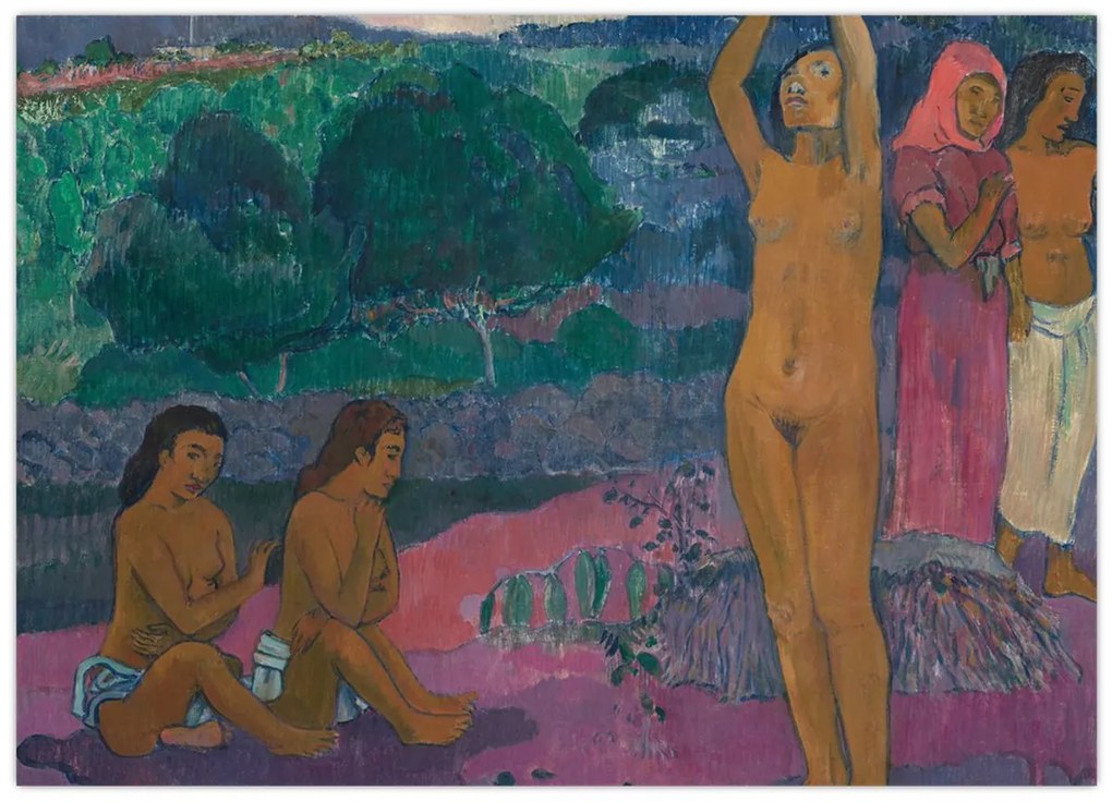 Obraz - Paul Gauguin, The Invocation, reprodukcia (70x50 cm)