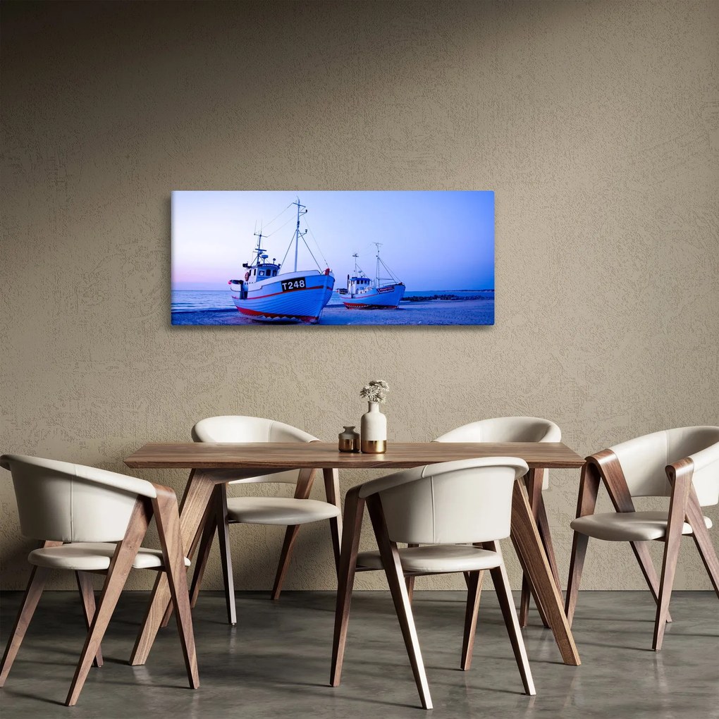 Obraz - Vylodenie za súmraku (120x50 cm)