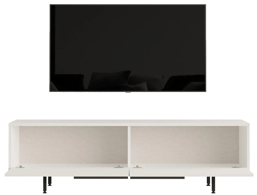 TV stolík/skrinka Nimelo 7 (biela). Akcia -18%. Vlastná spoľahlivá doprava až k Vám domov. 1095479
