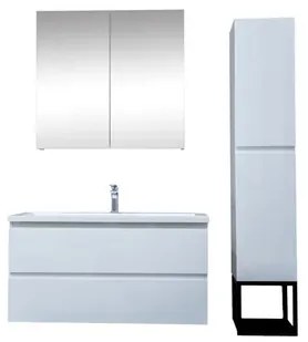 Kúpeľňová zostava s umývadlom SAT B-Way biela lesk KSETBWAY11, 1 ks