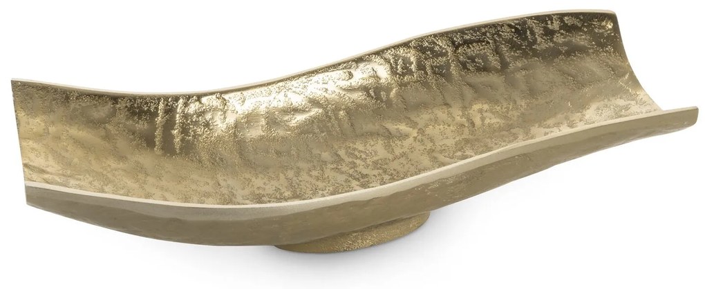 DEKORAČNÁ KOVOVÁ MISKA PEDRO2 (05) 33X15X8 CM ZLATÁ