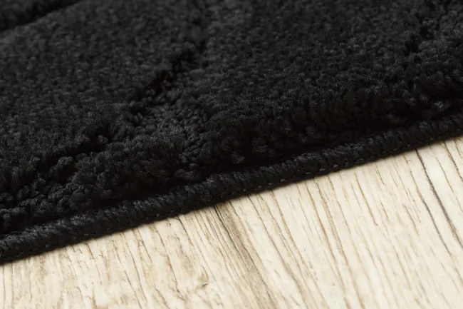 Sada kúpeľňových koberčekov SUPREME STONES kamienky, čierna