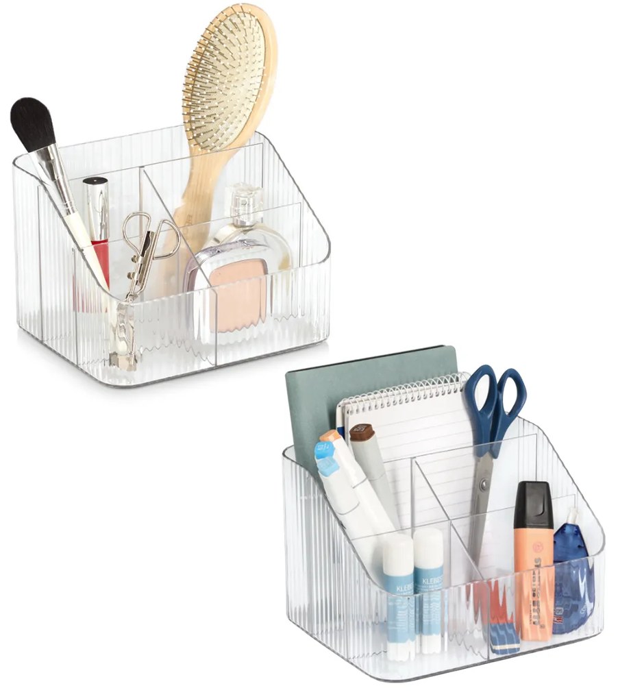 Zeller Present Kozmetický stojan, organizér na stôl s 5 priehradkami PETITE