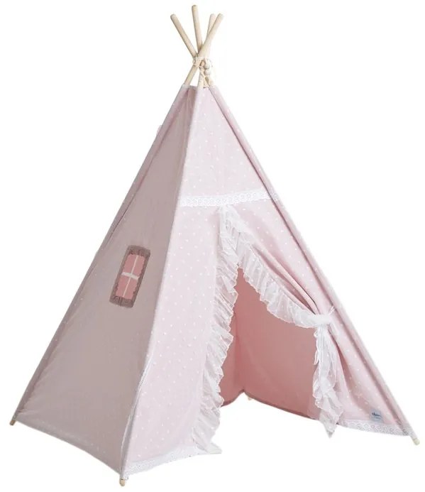 lovel.sk Detský stan Teepee - Pink Romantic